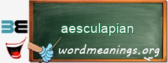 WordMeaning blackboard for aesculapian